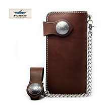 [라쿠텐 슈퍼 SALE] [재고품은 가격 거치 놓아 ] [FUNNY 정규 취급점] FUNNY 지갑 퍼니 라이더스 지갑 50 센트 코인 콘초 브라이들 가죽 브라운 [일본제] 퍼니 지갑 맨즈 긴 지갑 지갑
