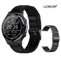 ECG PPG 무선 충전 온도 모니터링 스마트워치 [Lionorm], E