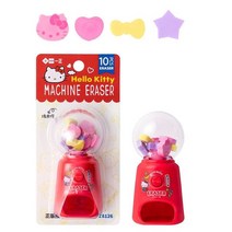 캣폴 베란다펫도어 원목캣타워 캣타워DIY 헬로 키티 가샤폰 지우개 귀여운 만화 아이 소녀 고양이 머리 재미 있은 문구 장난감 카와이 연필 학교 용품 선물, [02] Hello Kitty
