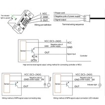 저수위 고수위 경보 감지기Y27C 비접촉 액체 센서 NPN 출력 V 높은 낮은 레벨 물 부족 경보 정전 용량 수위, 02 V Level Output_01 D4