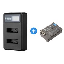 무료 니콘 EN-EL3e 호환 LCD 듀얼충전기+배터리 D700