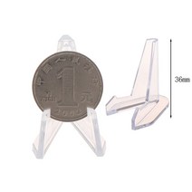 1Pc 카드 디스플레이 쇼 스탠드 아크릴 보석 스탠드 홀더 수집품 동전 이젤 메달 배지 홀더