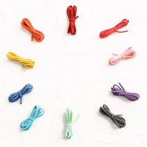 율아트 샤무드 공예끈 10개세트 20컬러 가죽 샤무드끈 매듭 팔찌 만들기 재료 미술 용품, 퍼플