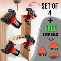조인트 클램프 12PCS 클램프 세트 60/90/120 학위 코너 우드 앵글 목공 프레임 홀더 핸드 툴, 한개옵션0