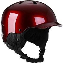 스키 스노우보드 헬멧 용품 바이저 고글 전문 야외 스포츠 스케이트보드 롤러 스케이트 어린이 청소년 성인 남녀, 3.Dark red M