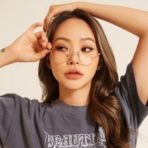 원형 안경테 메탈 금테 은테 동글이 패션 김구안경