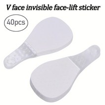 리프팅밴드 40/80 개/대 테이프 얼굴 보이지 않는 성형수술 장치 여우 눈 모양 V 페이스 슬리밍 스티커 스킨 케어 도구, 01 Type1-40pcs