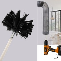 연통 청소솔 해머드릴용 파이프 굴뚝 브러쉬 DD-12180, 폴대(60cm), 옵션선택:폴대(60cm)