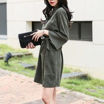 오너클랜 셔링 스웨이드 원피스