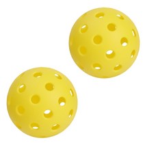 내구성 야외 피클볼 공 훈련 액세서리 대회용 표준 40 홀 74mm 1 개 2 4, Yellow - 2pcs