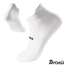 브로니스 무봉제 스포츠 런닝 단목 양말 4종 택1, 심플화이트 R1