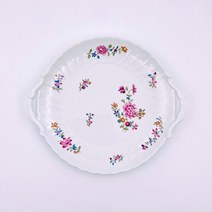 Antique 프랑스 리모주 베르나르도(Bernardaud) 양손 케이크 접시 디저트