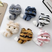 애플 에어팟프로 에어팟 2세대 3세대 귀여운 호랑이 털 인형 AIRPODS PRO 케이스, BBA318_에어팟 2세대, 브라운호랑이