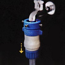 수도꼭지 슬라이드 커넥터 연결부 공구설비 배관부속