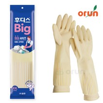 후디스 고무장갑 XXL (특특대), 후디스(XXL/아이보리), 1개