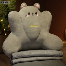 DFMEI 사무실 시트 쿠션 허리 쿠션 롱 시트 쿠션 허리 쿠션 의자 허리 보호대 소파 쿠션 등받이, [01] Blanket 1x17m, 고양이
