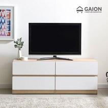 가이온 메이트 2단 1200 거실장, 화이트