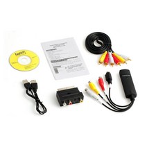 견고한 USB2.0 VHS To DVD Converter 아날로그 비디오를 디지털 형식으로 변환 레코드 캡처 카드 PC 어댑터, 한개옵션0