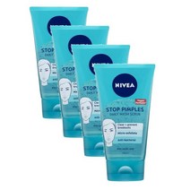 니베아 안티-핌플 데일리 페이스 스크럽 150ml Nivea Anti-Pimple Daily Face Scrub, 4개