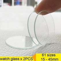시계수리 공구 2pcs 유리 크리스탈 15mm-45mm 스마트 교체 유리 렌즈 평면 거울 유리 169