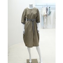 데코 시카고 코튼 배색 원피스 DCOWB3803W