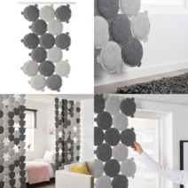 이케아 패널커튼 ODDLAUG 오들라우그 방음패널 그레이