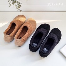 슈아 대니쉬 발편한 스웨이드 겨울 여성단화 뽀글이 퍼안감 털로퍼 신발 2cm