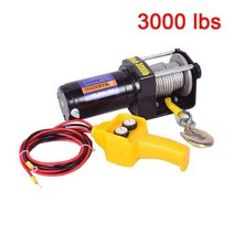 전기 윈치 12v 자동차 호이스트 오프로드 차량 24v 가정용 소형 와이어 로프 호이스트 신제품, 3000 lbs