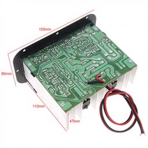차량용우퍼 자동차 스피커 150W 12V 블랙 강력한 저음 서브 우퍼 오디오 고출력 앰프 보드 6/인치 용 라이트 포함