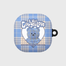 어프어프 CHECK PATTERN LOVE BLUE FACO(버즈-하드), 버즈-하드, free