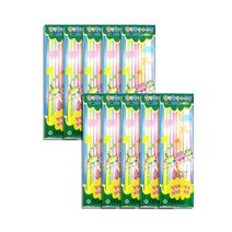 더이안 칼라공작수수깡 창의력 만들기재료 미술재료, 10봉세트