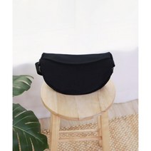 야외나들이 반달모양 미니 무지 크로스백 아동책가방
