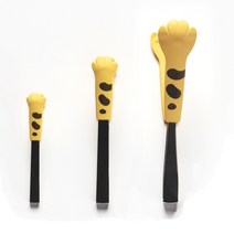 바니홈 귀여운 고양이 미니 주방 집게 디저트 베이커리 빵집게 - 3 size & 3 color, S (12cm), 핑크