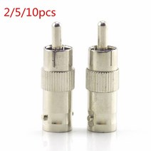 2/5/10Pcs Bnc 커넥터 플러그 Rca 남성 분배기 어댑터 커플러 Rg59 케이블 카메라 H10, 02 5pcs