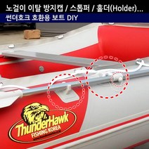 썬더호크 고무보트 패들(노) 노걸이 이탈 방지캡 스톱퍼 홀더(Holder) 호환용 카약 DIY, 3.노걸이 홀더-블랙
