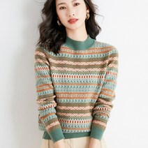 COZYARD 여자 스웨터 라운드 니트 이너셔츠 긴 소매