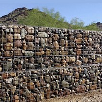 돌철망 돌담 철망 돌망태 철조망 울타리망 돌 담장, 메쉬12x14와이어직경3.5용융아연도금강판