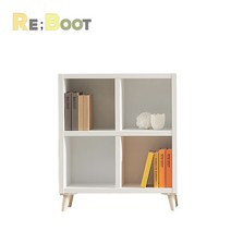 리부트 미니 책장 거실장 810-2단 오픈, 화이트