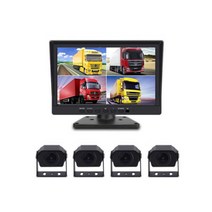 AHD 화물차 버스 4채널블랙박스 후방카메라, 9인치 + 카메라 사각4개