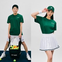 요넥스 235TS007U 테니스 공용 반팔 티셔츠 다크그린