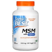 닥터스베스트 OptiMSM이 포함된 MSM 1 000mg 180정 베지캡슐 식이유황, 1개