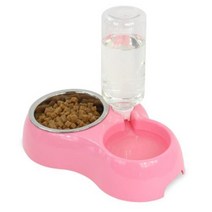 프리미엄 비숑프리제사료그릇 간단 중형견식기 간편 프렌치불독급여기 편리 미니, 1개, 블루