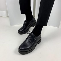 투아미고 남자 5cm키높이 수제 더블솔 더비로퍼
