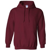 Gildan 18500B 헤비 블렌드 청소년 후드 스웨트셔츠 석류석 Small