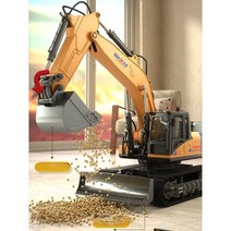RC 포크레인 RC카 장난감 중장비 굴착기 합금 키덜트, 8채널 2.4G 굴삭기 합금 버전 배터리 2