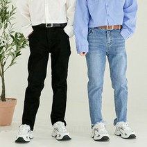 지안클로버 데님블랙스키니모델