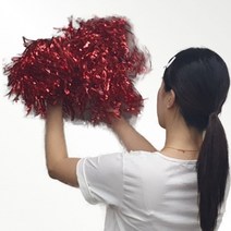 반짝이 응원수술 치어리딩 응원도구 레드