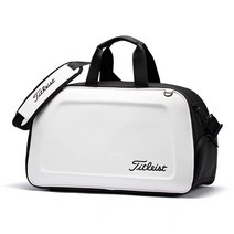 골프 보스턴백 가볍고 방수 독립 신발 수납 공간, 블랙/화이트