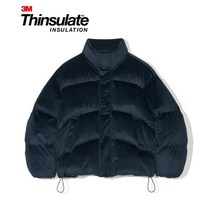 파르티멘토 3M 신슐레이트 페더리스 코듀로이 푸퍼 숏패딩 네이비 Thinsulate Fatherless Corduroy Puffer Short Padding Navy