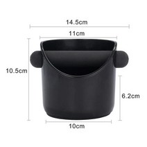 커피필터 58MM Portafilter 목재 커피 기계 밑면 필터 홀더 Expobar Rocket GEMILAI Faema E61 Universal 용, Black-plastic